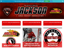 Tablet Screenshot of jahahockey.com